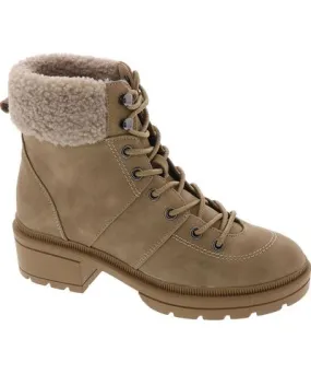 Rocket Dog Icy Womens Faux Leather Block Heel Combat & Lace-up Boots