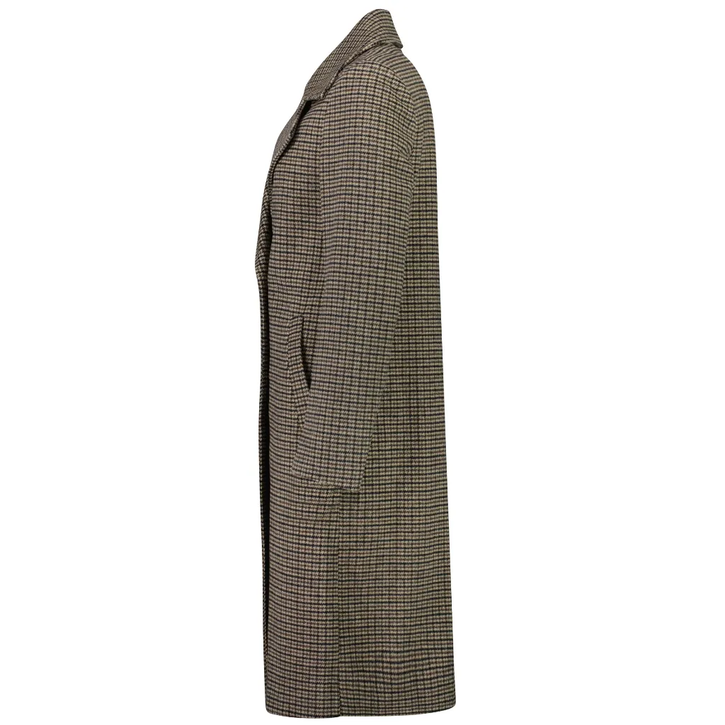 Rumour Woolen Coat - Taupe Check