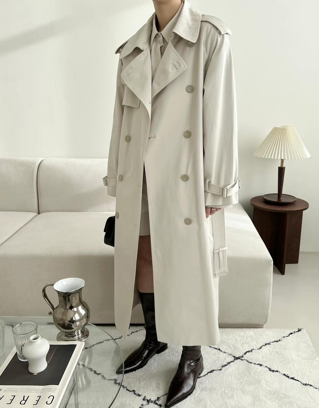 Sarah Beige Trench Coat