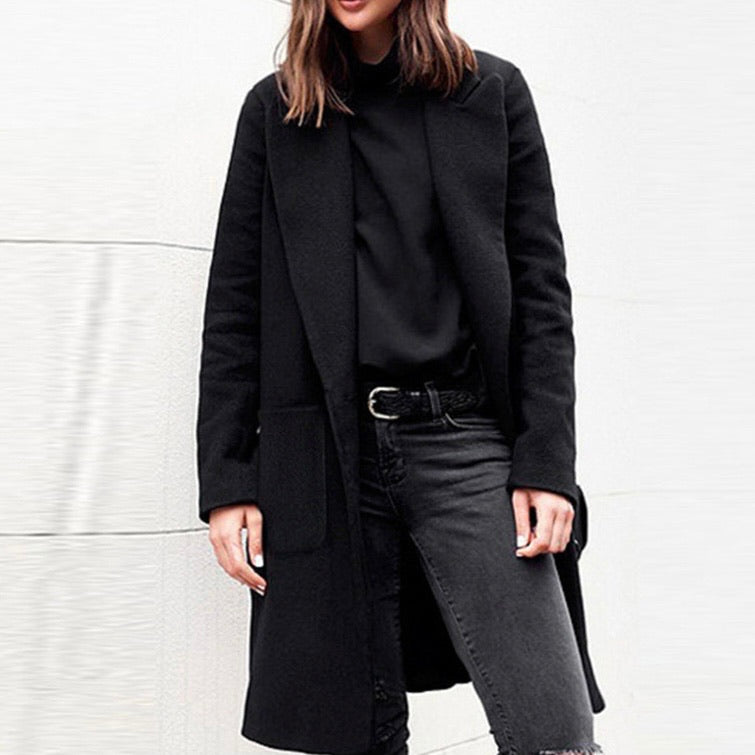 SCARLETT WIDE LAPEL COAT