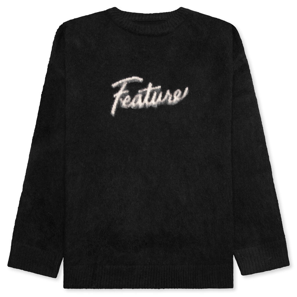 Script Logo Sweater - Black