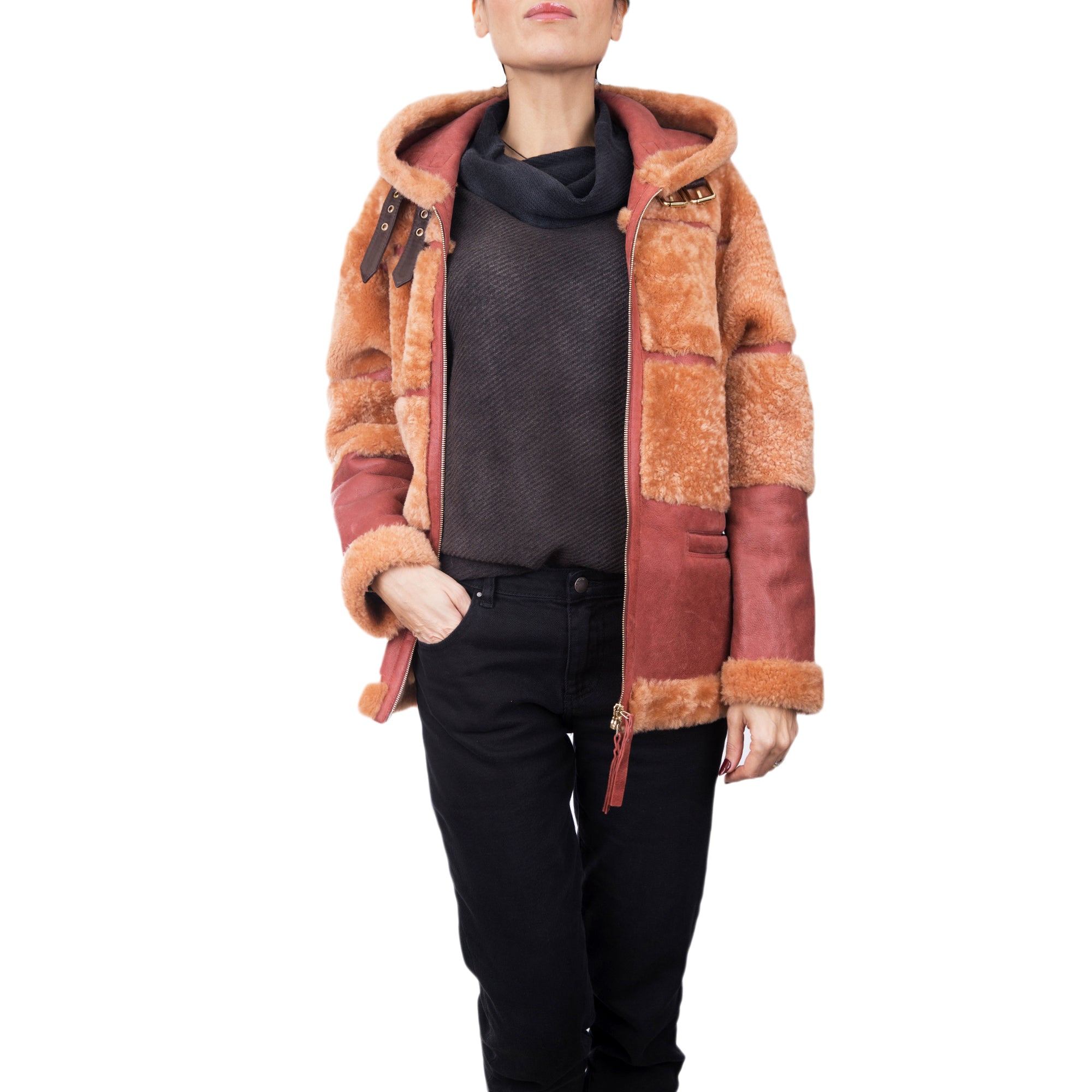 Shearling Coat Kansas Cognac