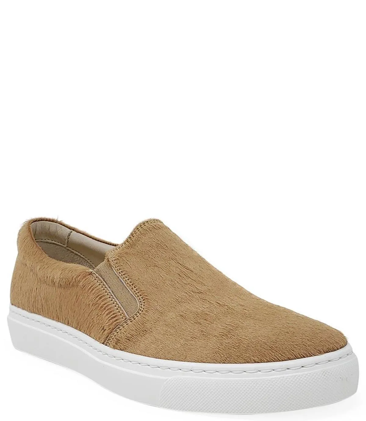 Short Hair Calf Slip On Sneaker - Sand