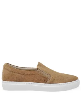 Short Hair Calf Slip On Sneaker - Sand