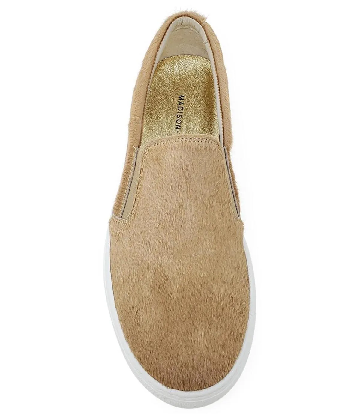 Short Hair Calf Slip On Sneaker - Sand