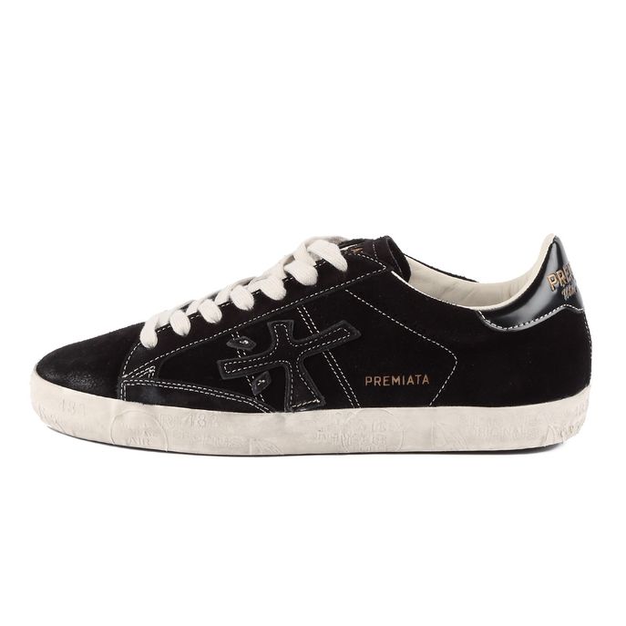 STEVEN SNEAKER IN LEATHER Man Black