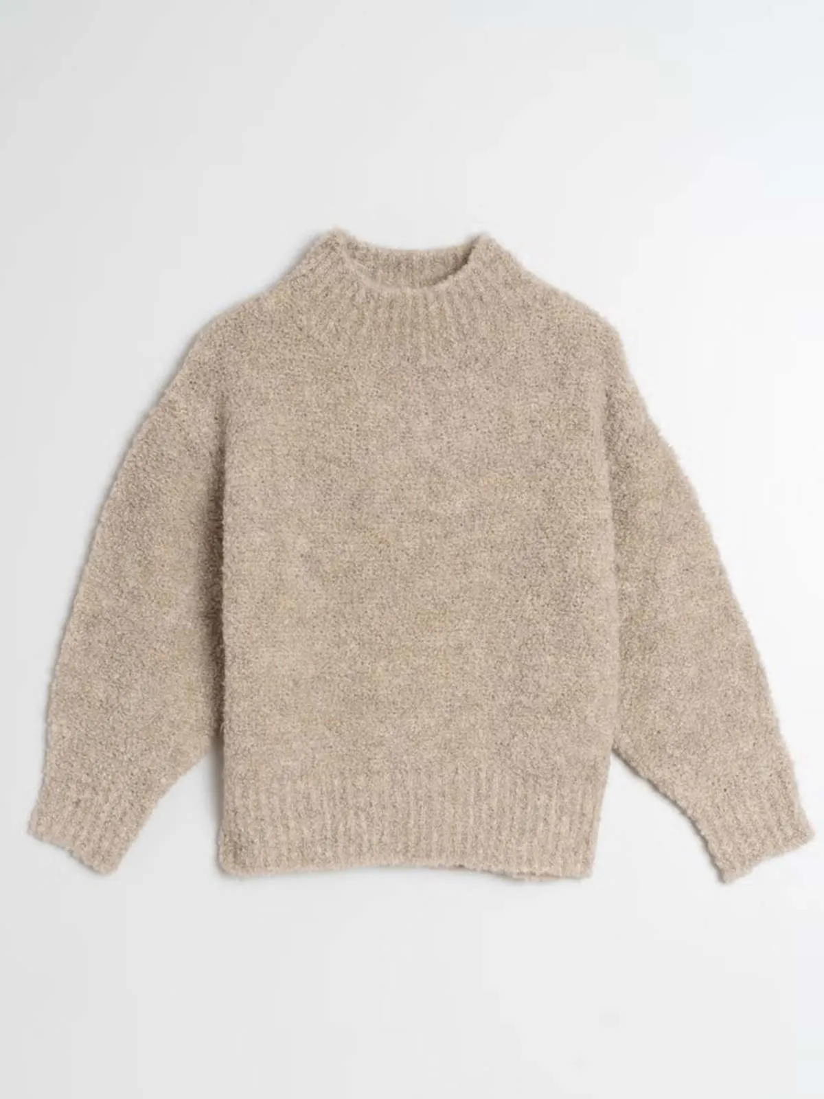 T Neck Sweater - Topo