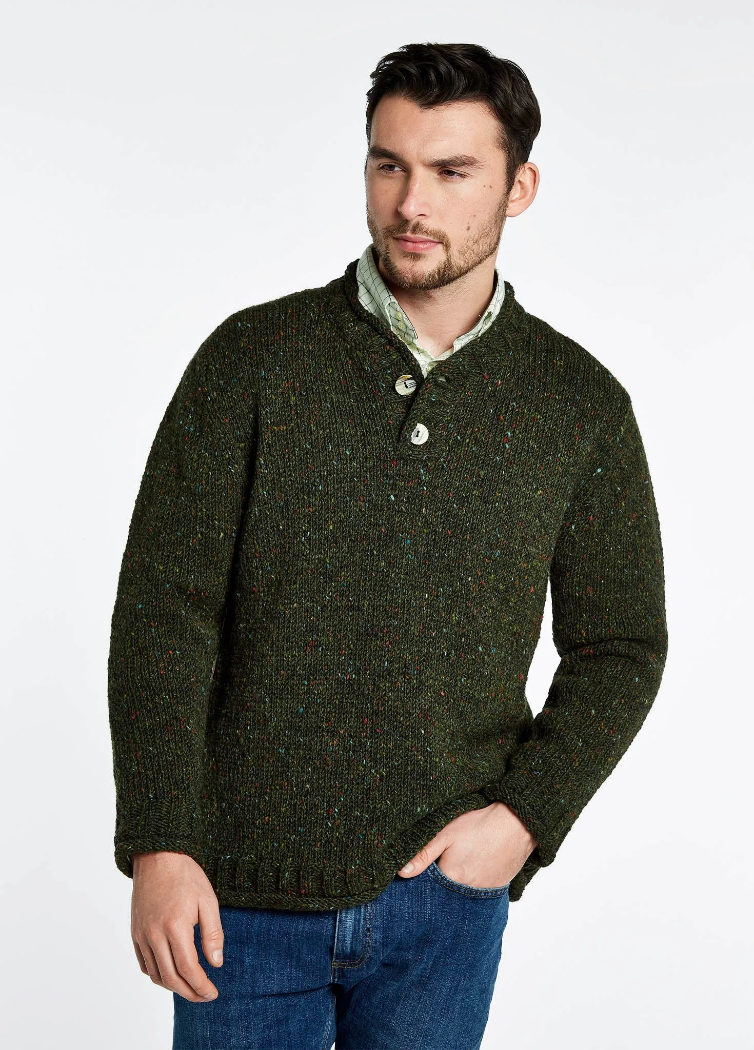 Taylor Irish Sweater - Olive