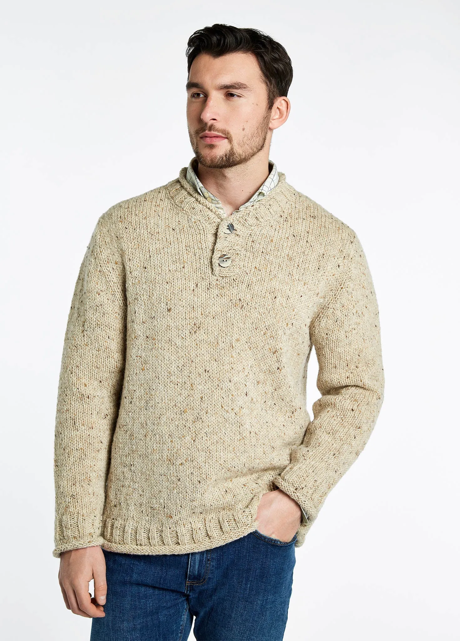 Taylor Irish Sweater - Stone