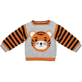 Tiger Cotton Knit Sweater (Unisex)