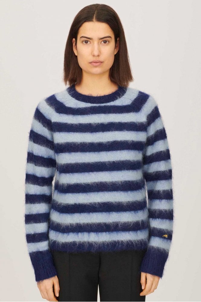 Tonal Stripe Mohair Sweater    