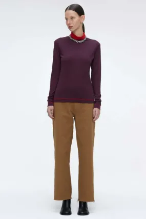 Vail Knit sweater - Burgundy