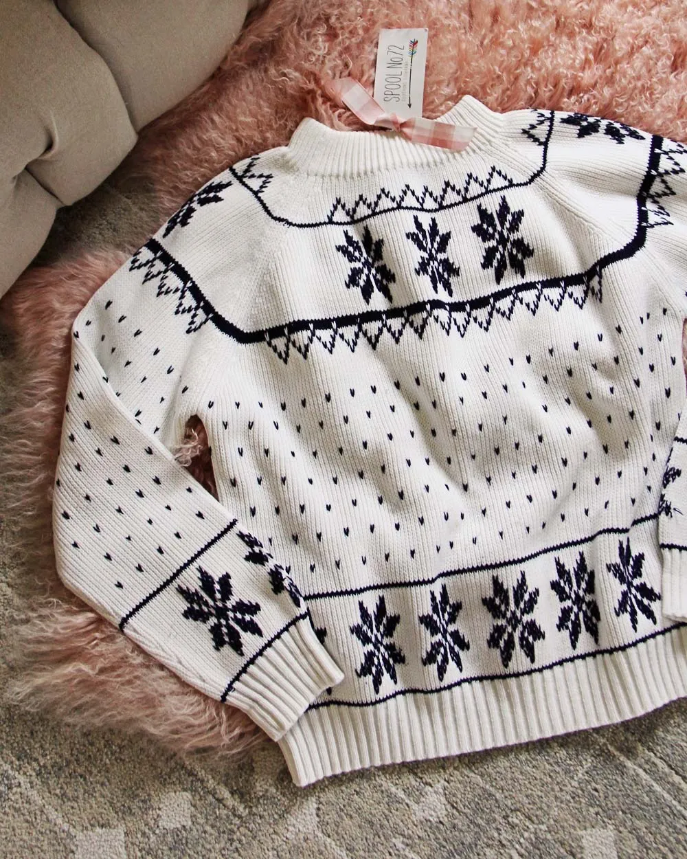 Vintage Nordic Snow Sweater