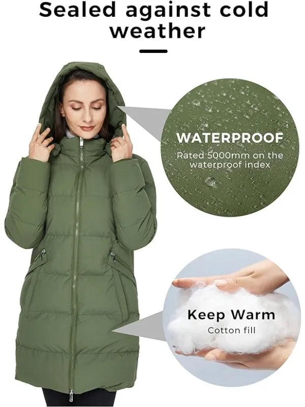 Women's Winter Coat Warm Puffer Jacket Windproof Puffer Coat